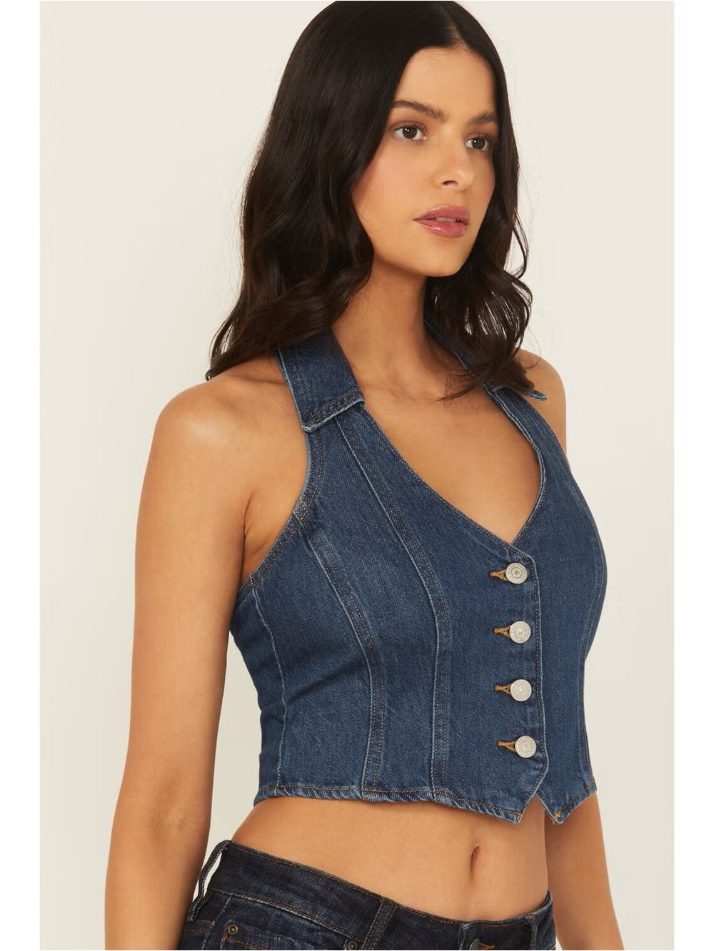NWT Levi’s Bria Denim Halter Top